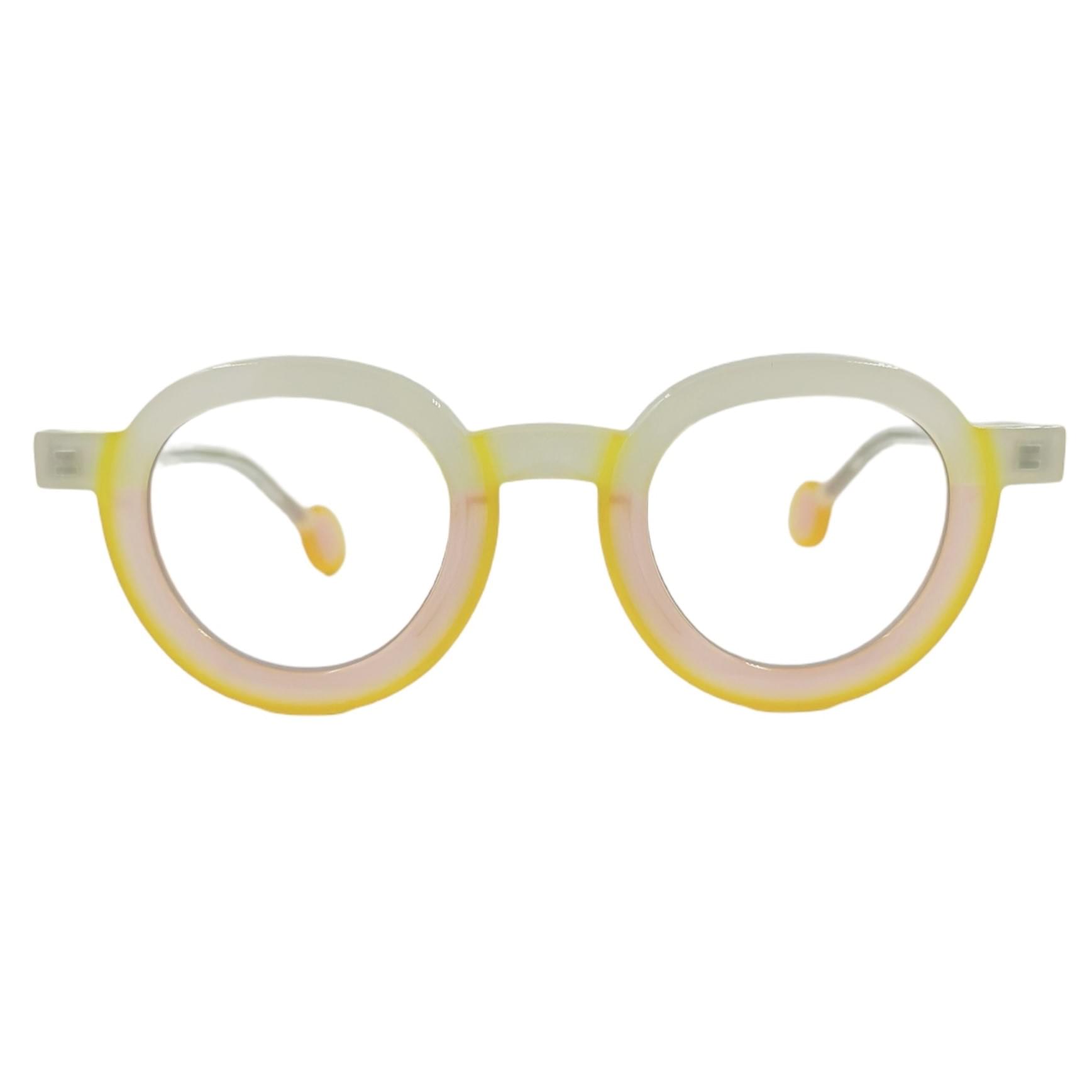 THEOAYUNAN171 gafas monturas theo ayunan blanco amarillo blanco rosa acetato optica hermo
