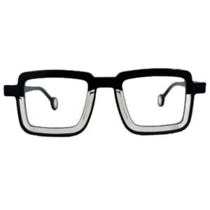 gafas monturas acetato negro transparente theo hinta optica hermo
