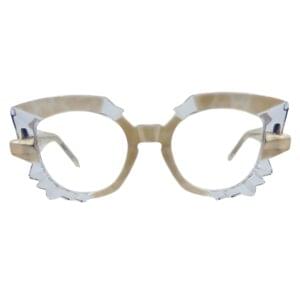 gafas monturas oscar mamooi aurora dacetato mariposa transparente beige optica hermo
