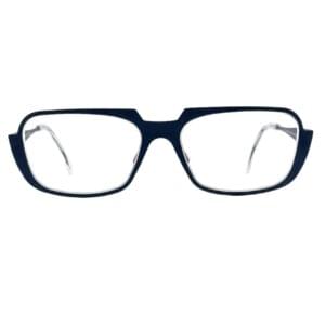 gafas monturas theo aujourdhui azul metal rectangular optica hermo