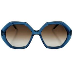 gafas monturas sol silvian heach thelma hexagonal acetato marron habana azul cristal optica hermo