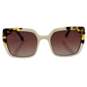 gafas monturas sol graphics alma cuadrado mariposa marfil animal printo marrón optica hermo