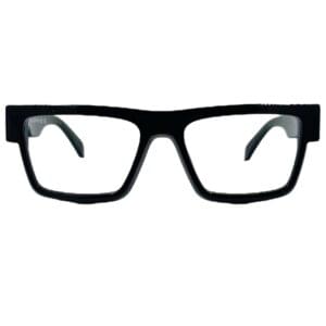 gafas monturas graduado off-white oerj061 estilo optico 61 negro acetato rectangular cuadrado optica hermo