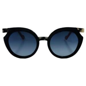 gafas monturas sol face a face ninna 1 acetato redondo anguloso negro carey beige gris azulado degradado optica hermo