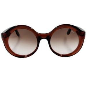 gafas monturas sol lapima carolina acetato redondo grande xl granate cristal marron degradado optica hermo