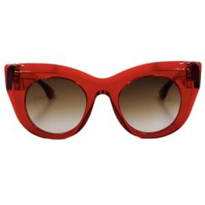 gafas monturas sol thierry lasry climaxxxy acetato mariposa rojo cristal marron degradado optica hermo