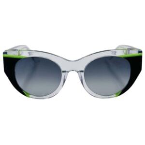 gafas monturas sol thierry lasry murdery mariposa acetato transparente negro verde gris degradado optica hermo