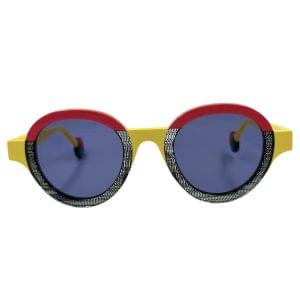 gafas monturas sol theo futurisme redondo ovalado negro amarillo ros gris uniforme optica hermo optica diagonal optica toscana vytria