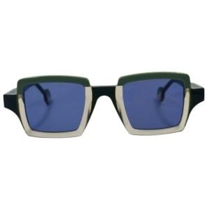 gafas monturas theo orphisme cuadrado acetato verde oliva transparente gris uniforme optica hermo optica diagonal optica toscana vytria