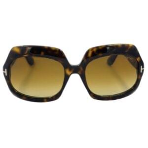 gafas monturas sol tom ford ren tf1155 acetato cuadrado ovalado marrón carey marron degradado optica hermo