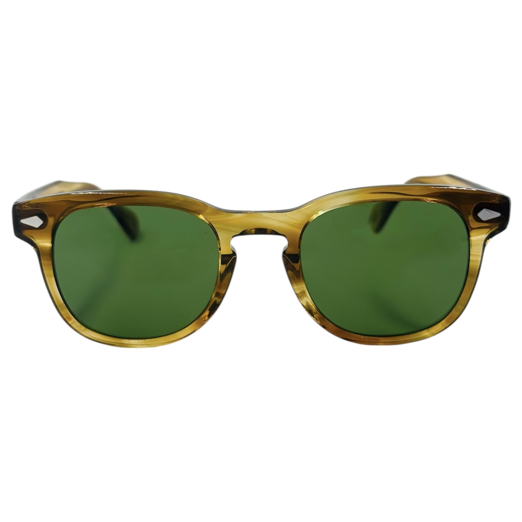 MOSCOTGELTHONEYBLONDE1 gafas monturas sol moscot gelt acetato cuadrado pantos marron amarillo miel verde uniforme optica hermo optica diagonal optica toscana optica gran via vytria