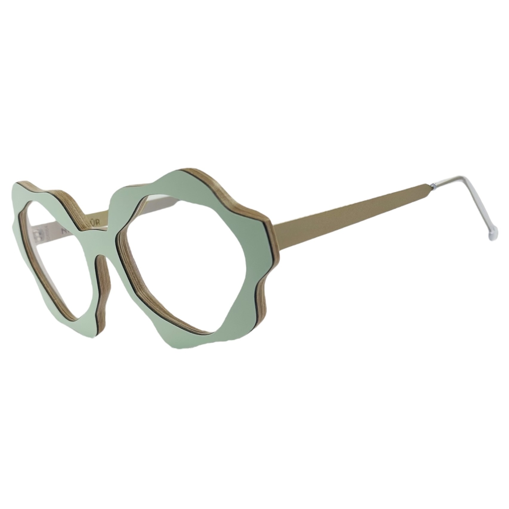 NINAMURFRANCESCAA512 gafas monturas graduado nina mur francesca madera abedul caribbean green verde optica hermo