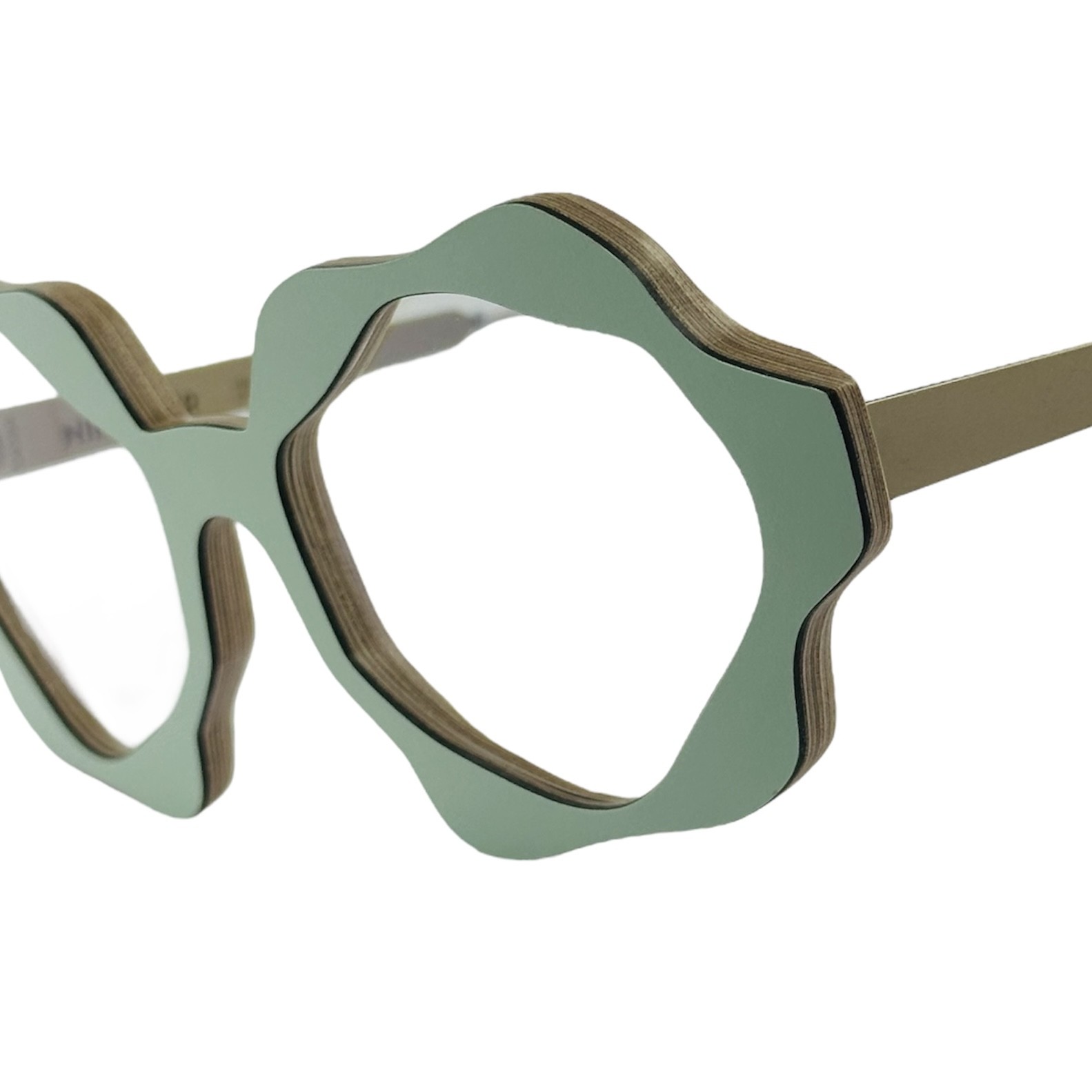 NINAMURFRANCESCAA513 gafas monturas graduado nina mur francesca madera abedul caribbean green verde optica hermo