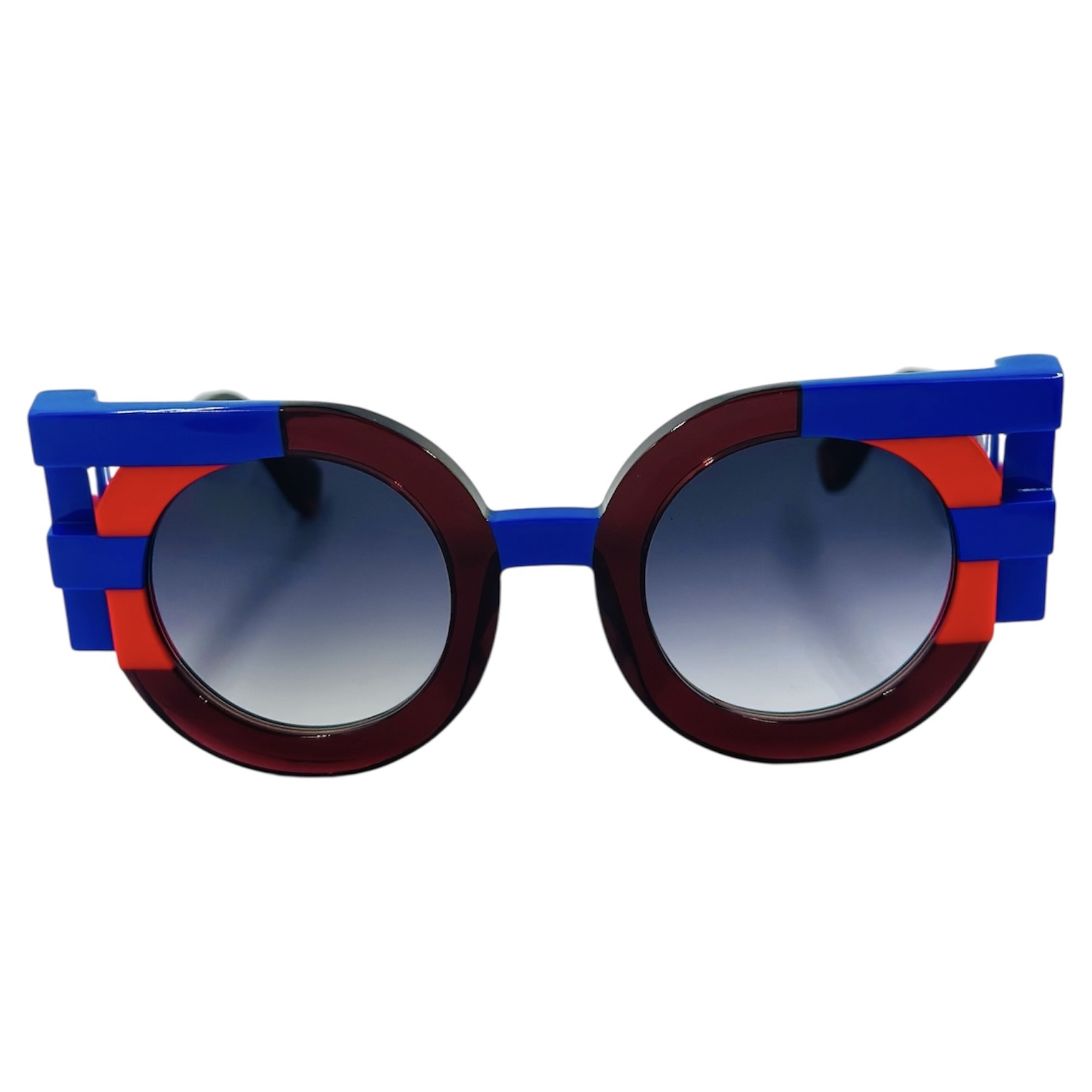 FACEAFACEFACES102831 gafas monturas graduado sol face a face faces 1 redondo cuadrado azul rojo gris degradado optica hermo optica diagonal optica toscana optica gran via vytria