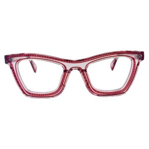 gafas montura graduado theo yj eye witness mariposa acetato rosa cristal rosa fucsia optica hermo optica diagonal optica toscana optica gran via vytria