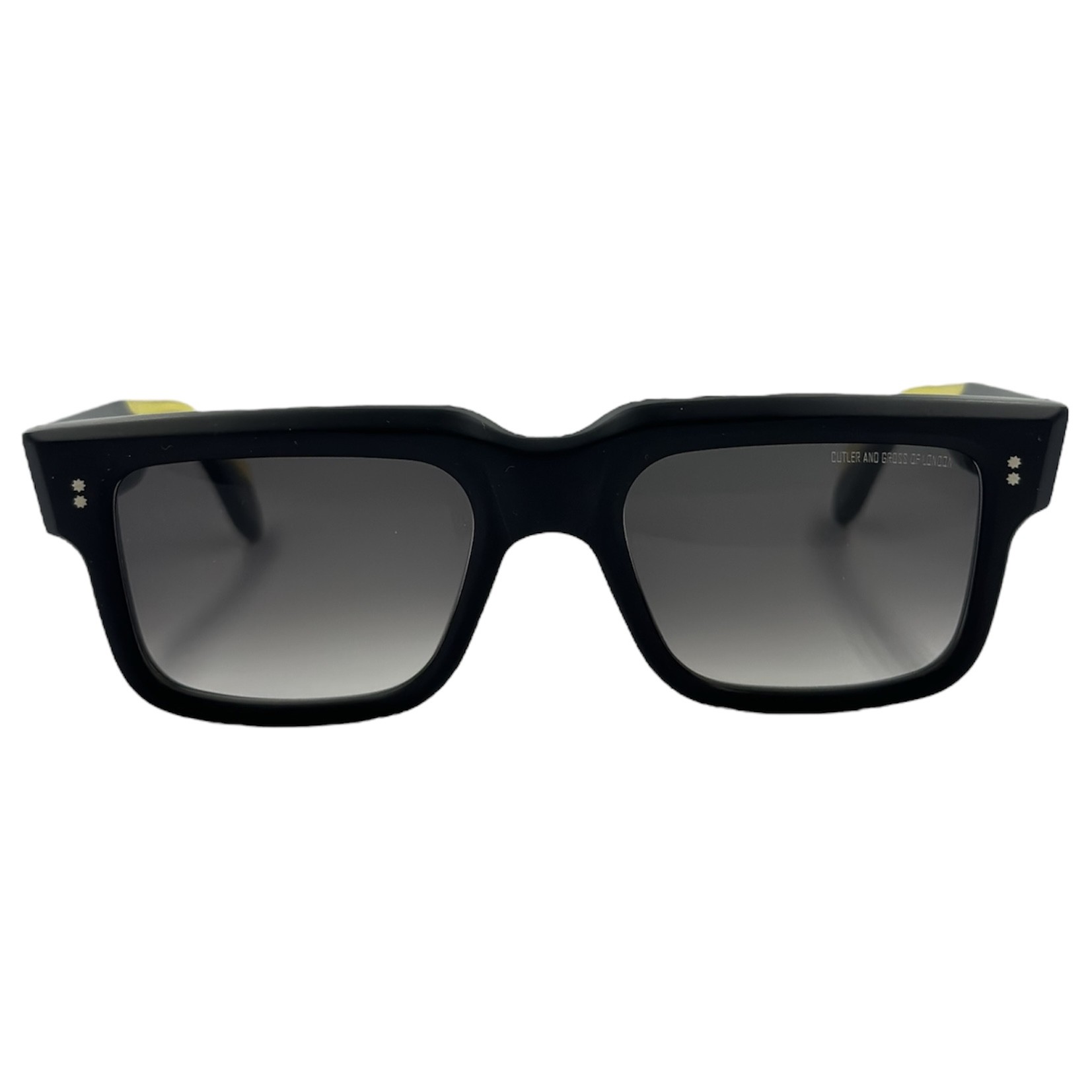 CUTLERANDGROSS1403011 gafas monturas sol graduado rectangular acetato cuadrado cutler and gross 1403 negro acetato gris degradado optica hermo optica diagonal optica toscana optica gran via vytria