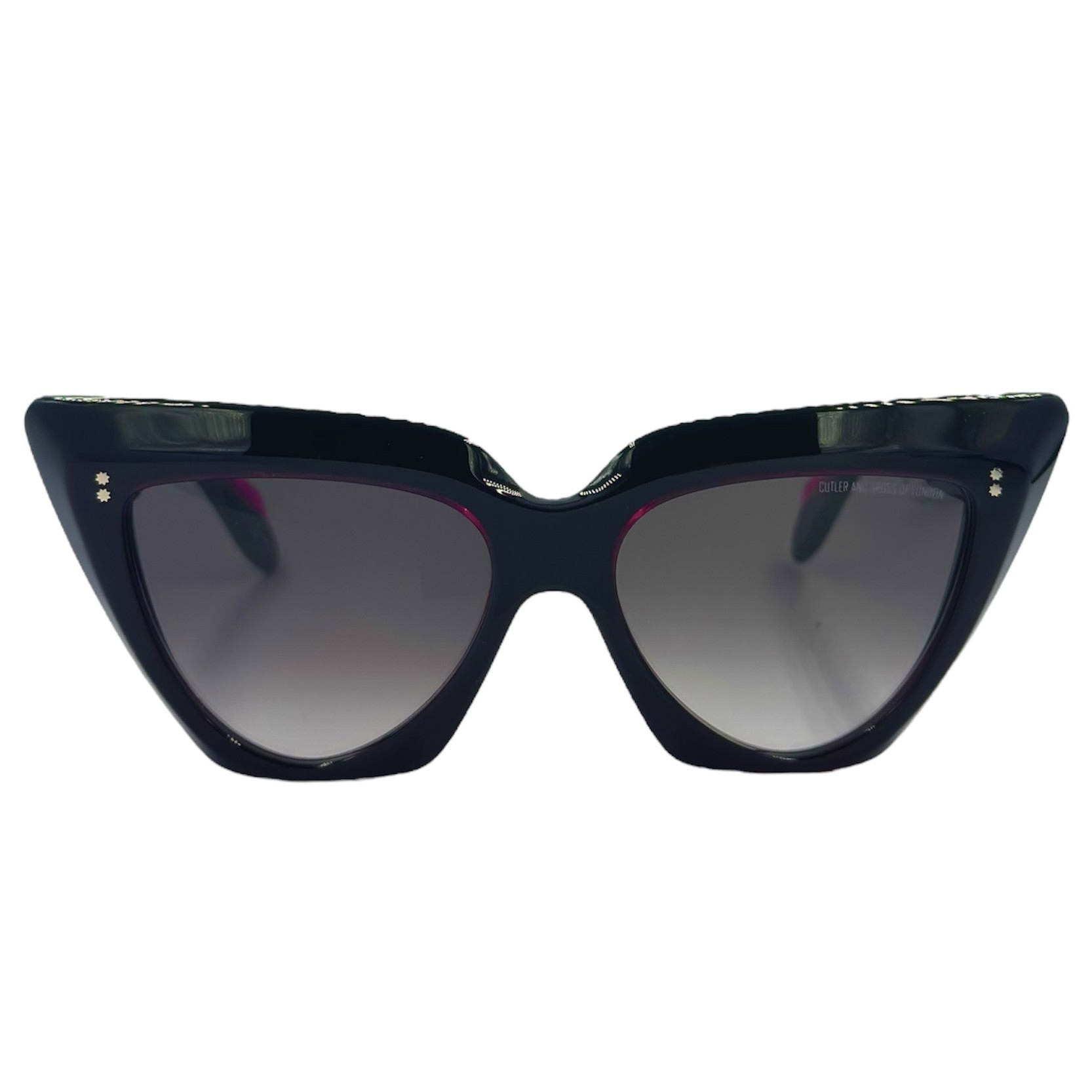 CUTLERANDGROSS1407011 gafas monturas cutler and gross 1407 mariposa acetato grande grueso negro rosa fucsia negro degradado gris optica hermo optica diagonal optica toscana optica gran via vytria