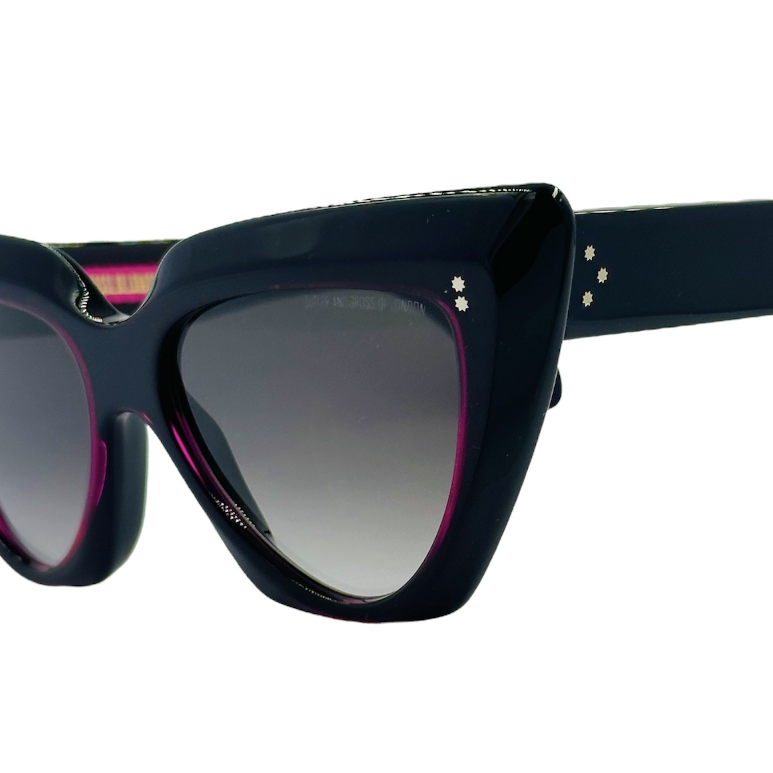 CUTLERANDGROSS1407013 gafas monturas cutler and gross 1407 mariposa acetato grande grueso negro rosa fucsia negro degradado gris optica hermo optica diagonal optica toscana optica gran via vytria