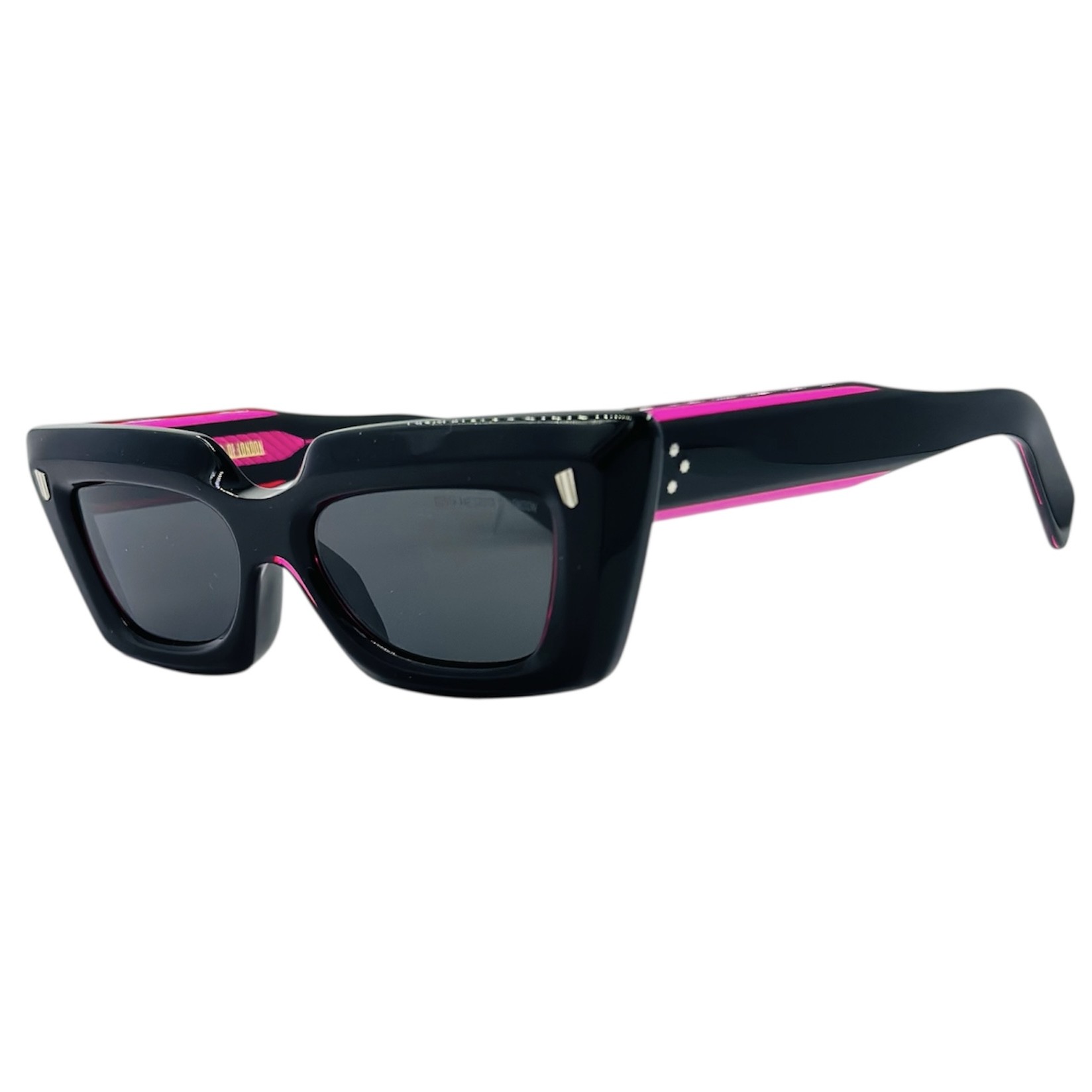 CUTLERANDGROSS1408012 gafas monturas graduado sol cutler and gross 1408 mariposa acetato estrecho negro rosa fucsia optica hermo optica diagonal optica toscana vytria