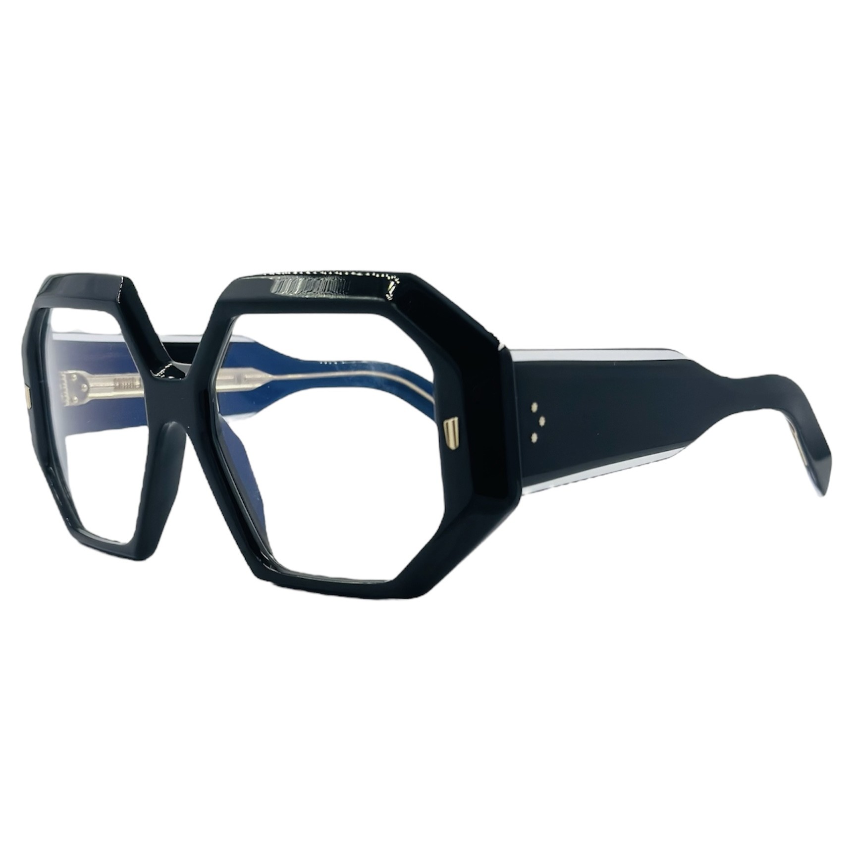 CUTLERANDGROSS9324012 gafas monturas graduado sol hexagonal acetato negro grande cutler and gross 9324 optica hermo optica diagonal optica toscana optica gran via vytria