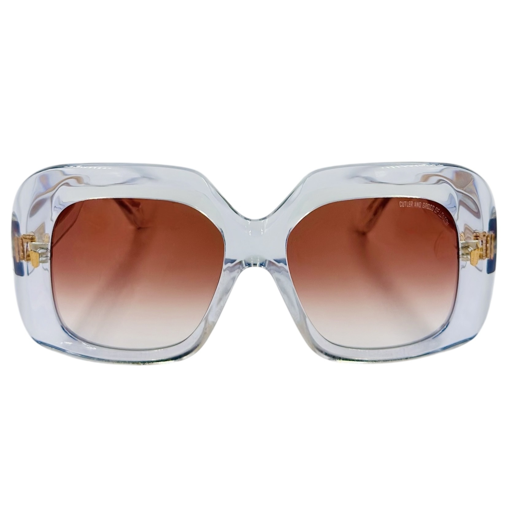 CUTLERANDGROSS9891011 gafas monturas sol cutler and gross cg2e 9891 cuadrado acetato grande transparnete marrfon rosado degradado optica hermo optica diagonal optica toscana optica gran via vytria