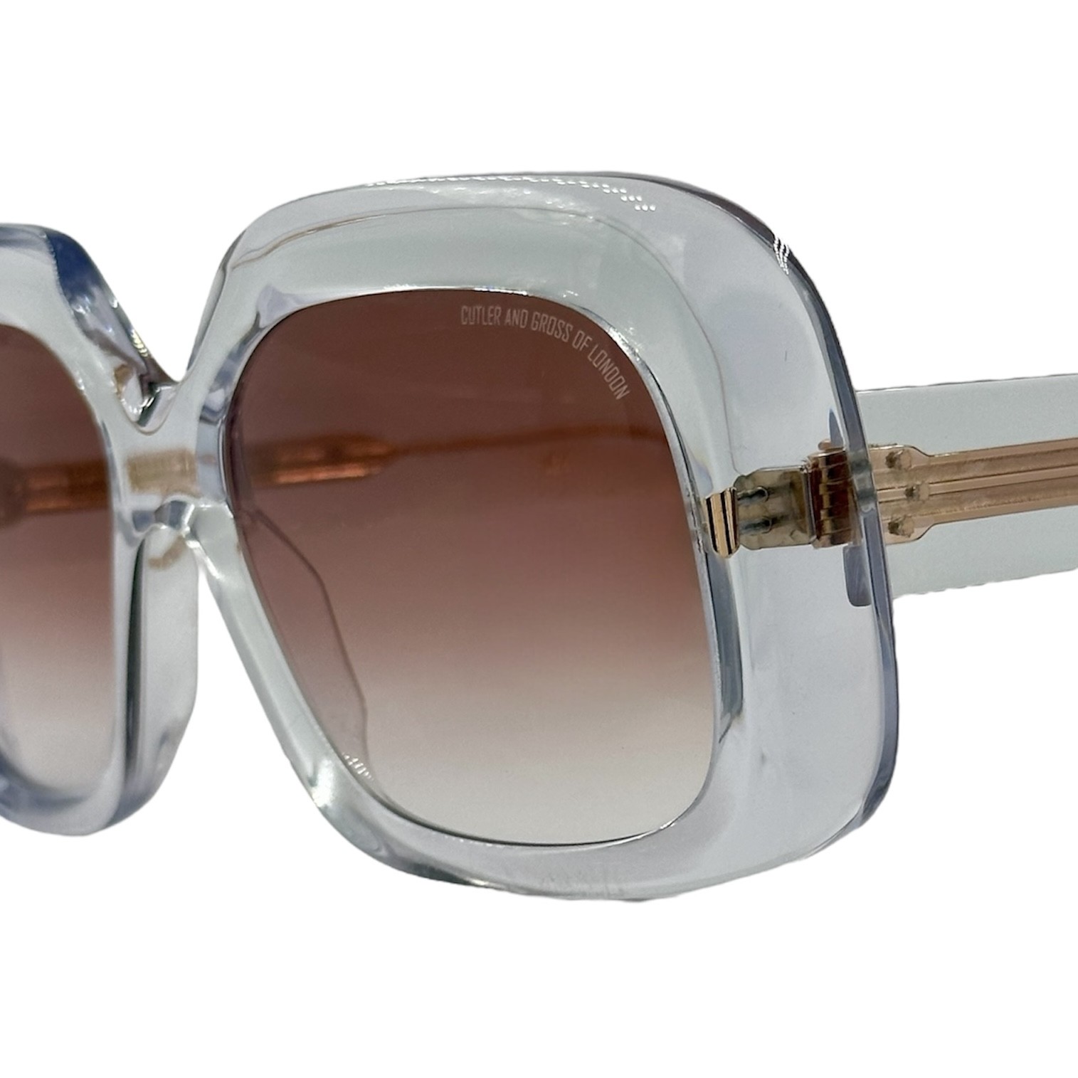CUTLERANDGROSSCGIE9891013 gafas monturas sol cutler and gross cg2e 9891 cuadrado acetato grande transparnete marrfon rosado degradado optica hermo optica diagonal optica toscana optica gran via vytria