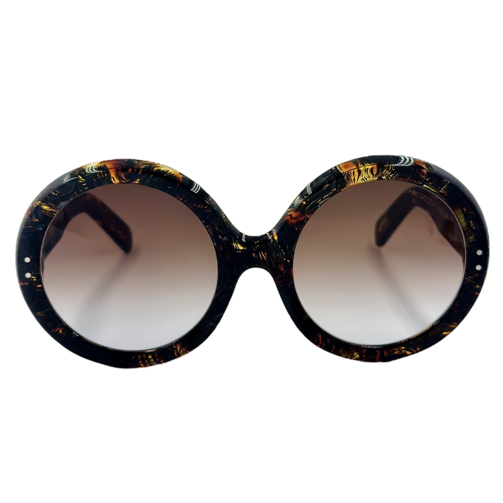CUTLERANDGROSSCGSN1412021 gafas monturas sol cutler and gross 1412 acetato redondo grande marron jaspeado marron degradado optica hermo optica diagonal optica toscana optica gran via vytria