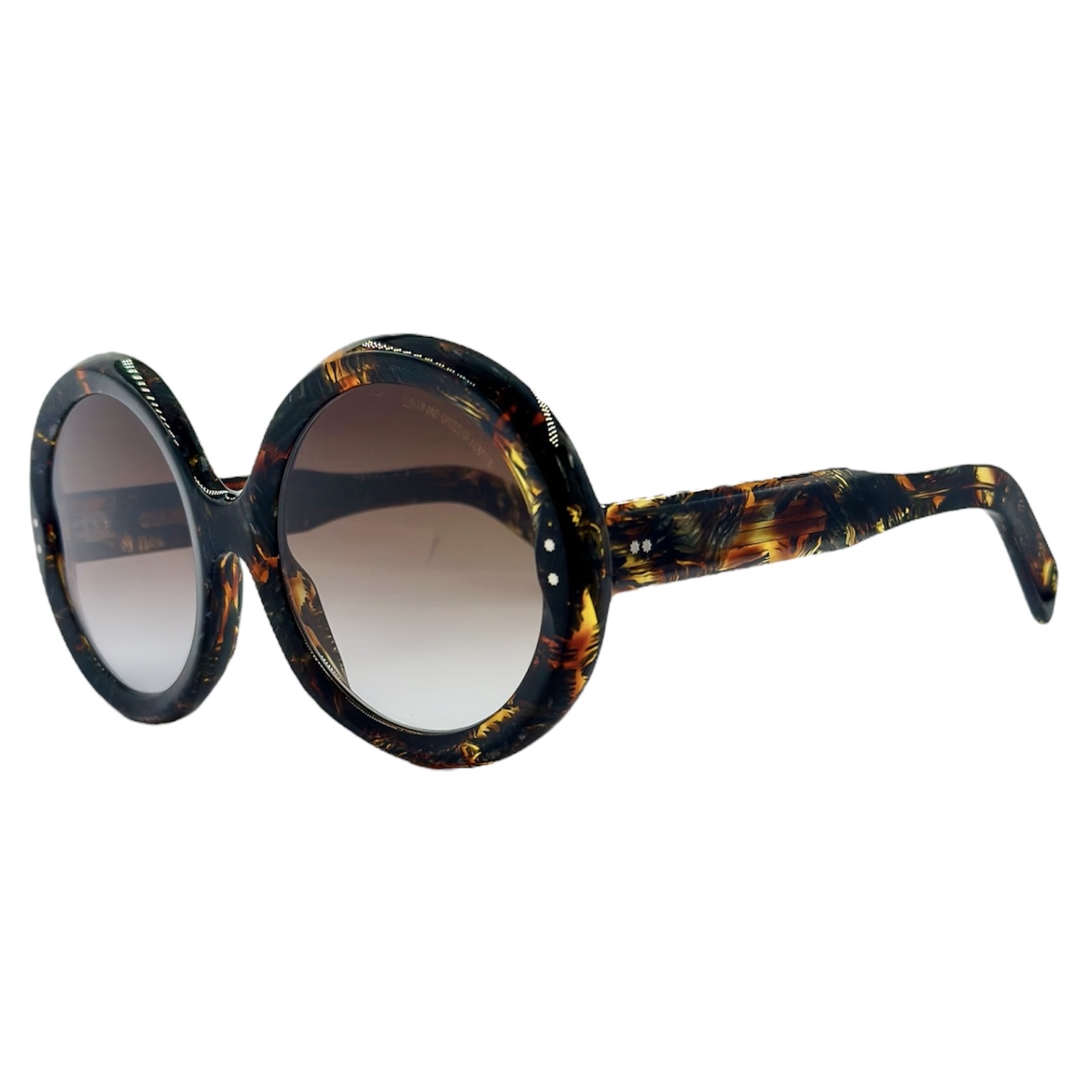 CUTLERANDGROSSCGSN1412022 gafas monturas sol cutler and gross 1412 acetato redondo grande marron jaspeado marron degradado optica hermo optica diagonal optica toscana optica gran via vytria