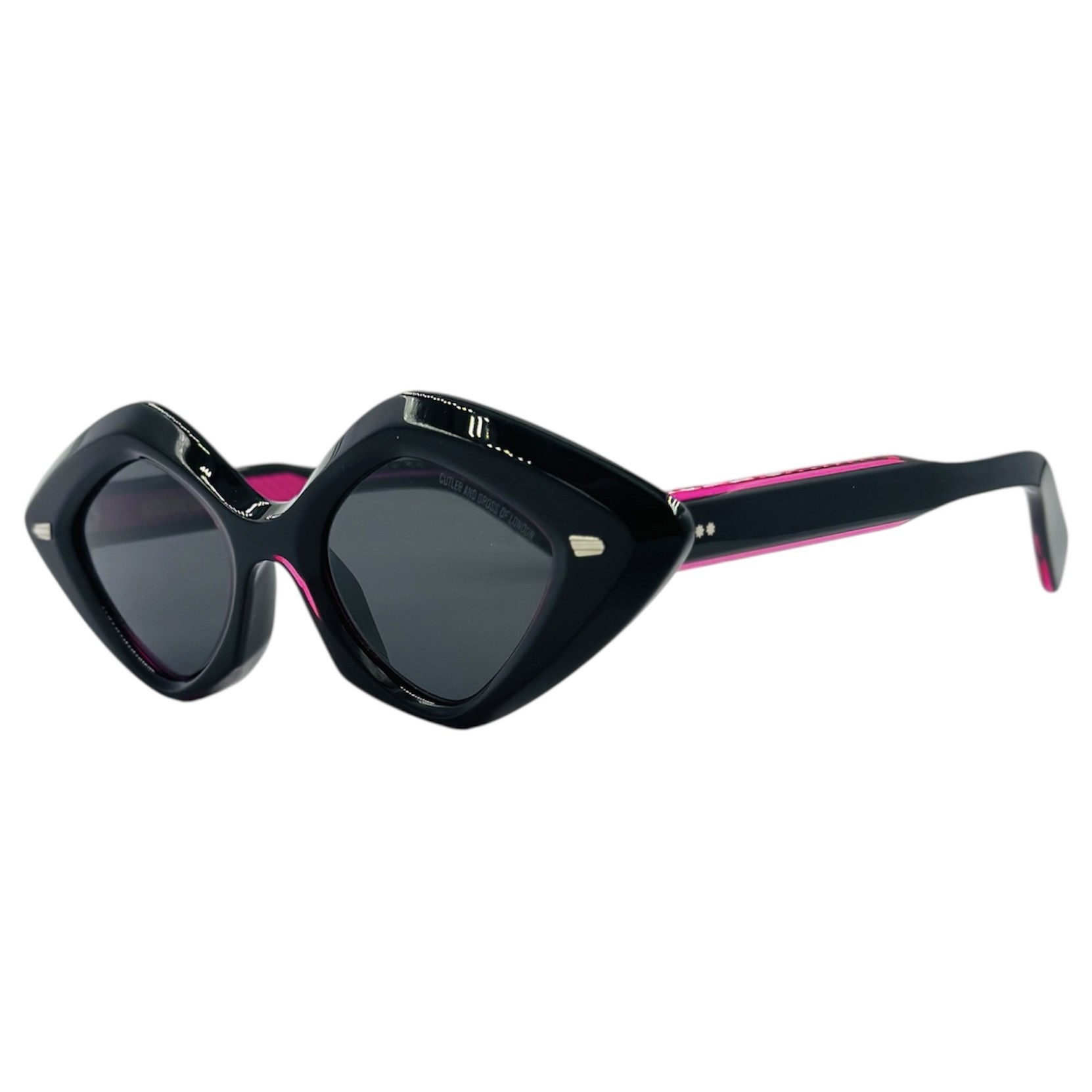 CUTLERANDGROSSCGSN9126012 gafas monturas sol cutler and gross ovalado acetato 9126 sun negro rosa fucsia gris uniforme optica hermo optica diagonal optica toscana optica gran via vytria