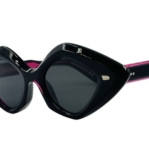 gafas monturas sol cutler and gross ovalado acetato 9126 sun negro rosa fucsia gris uniforme optica hermo optica diagonal optica toscana optica gran via vytria