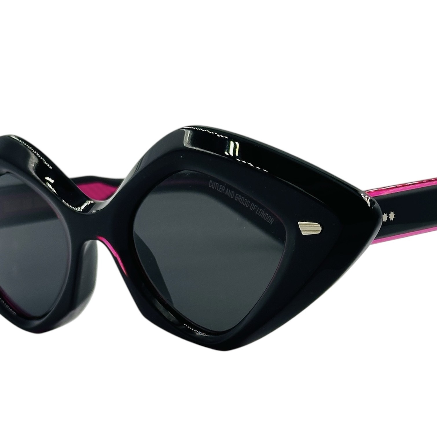CUTLERANDGROSSCGSN9126013 gafas monturas sol cutler and gross ovalado acetato 9126 sun negro rosa fucsia gris uniforme optica hermo optica diagonal optica toscana optica gran via vytria