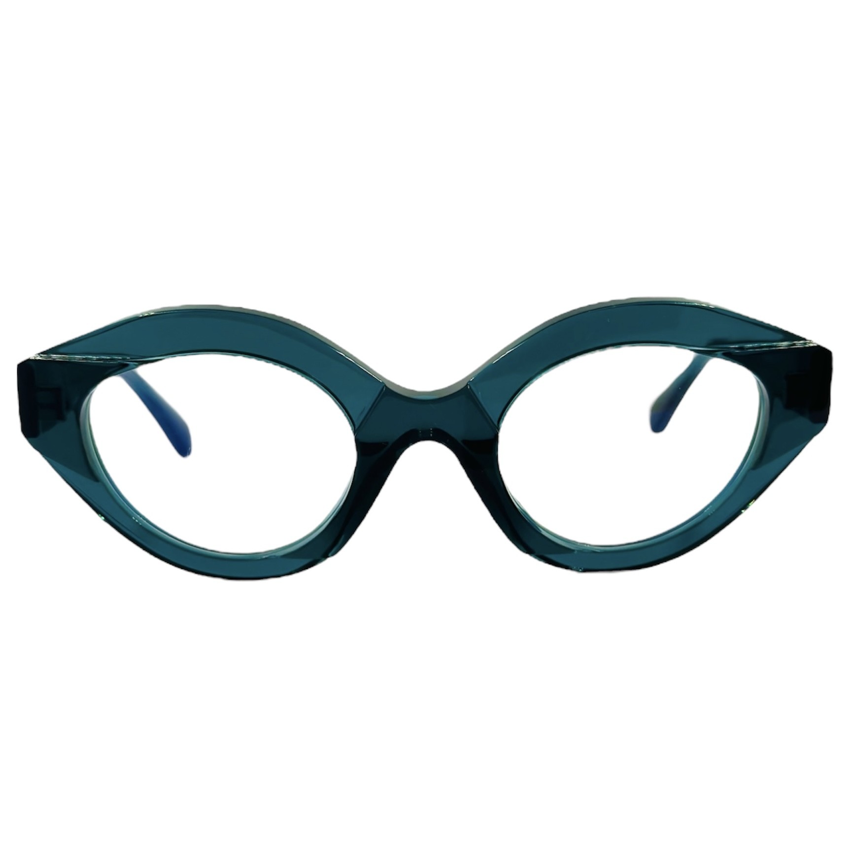 KUBORAUMMASKEK44RF1 gafas monturas graduado sol kuboraum maske k44 ovalado mariposa acetato verde cristal optica hermo optica gran via optica toscana optica diagonal vytria