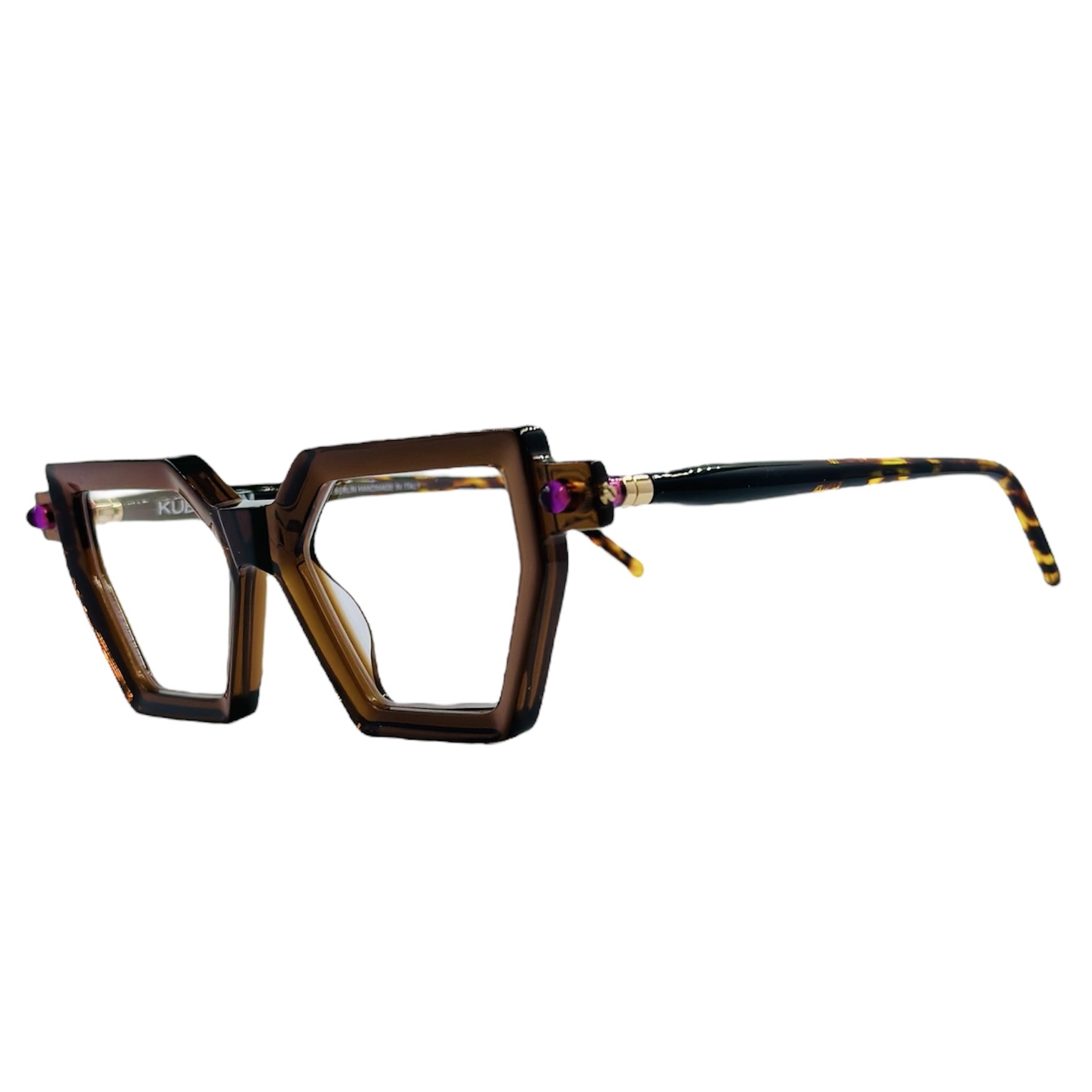 KUBORAUMMASKEP26BW2 gafas monturas sol graduado kuboraum maske p26 marron cristal negro violeta mariposa cuadrado anguloso optica hermo optica diagonal optica toscana optica gran via vytria