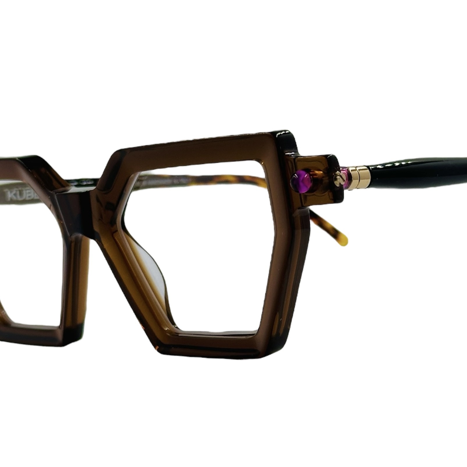 KUBORAUMMASKEP26BW3 gafas monturas sol graduado kuboraum maske p26 marron cristal negro violeta mariposa cuadrado anguloso optica hermo optica diagonal optica toscana optica gran via vytria