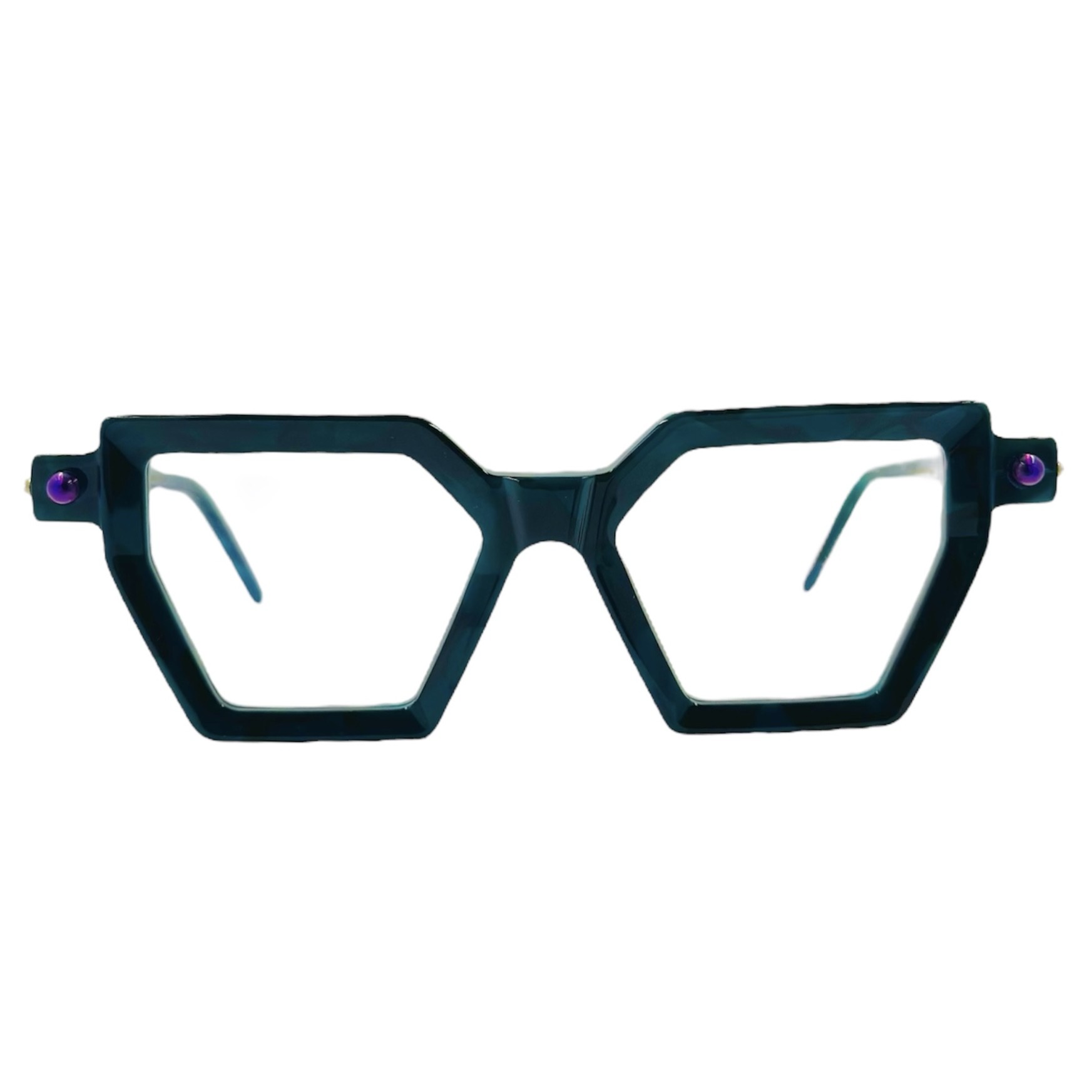 KUBORAUMMASKEP26MGE1 gafas monturas sol graduado kuboraum maske p26 verde cristal morado violeta mariposa cuadrado anguloso optica hermo optica diagonal optica toscana optica gran via vytria