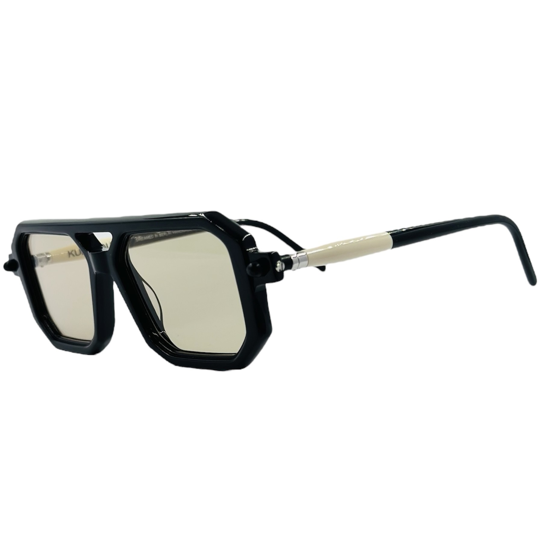 KUBORAUMMASKEP8BYB2 gafas monturas graduado sol kuboraum maske p8 cuadrado hexagonal aviador doble puente negro amarillo acetato optica hermo optica diagonal optica toscana optica gran via vytria