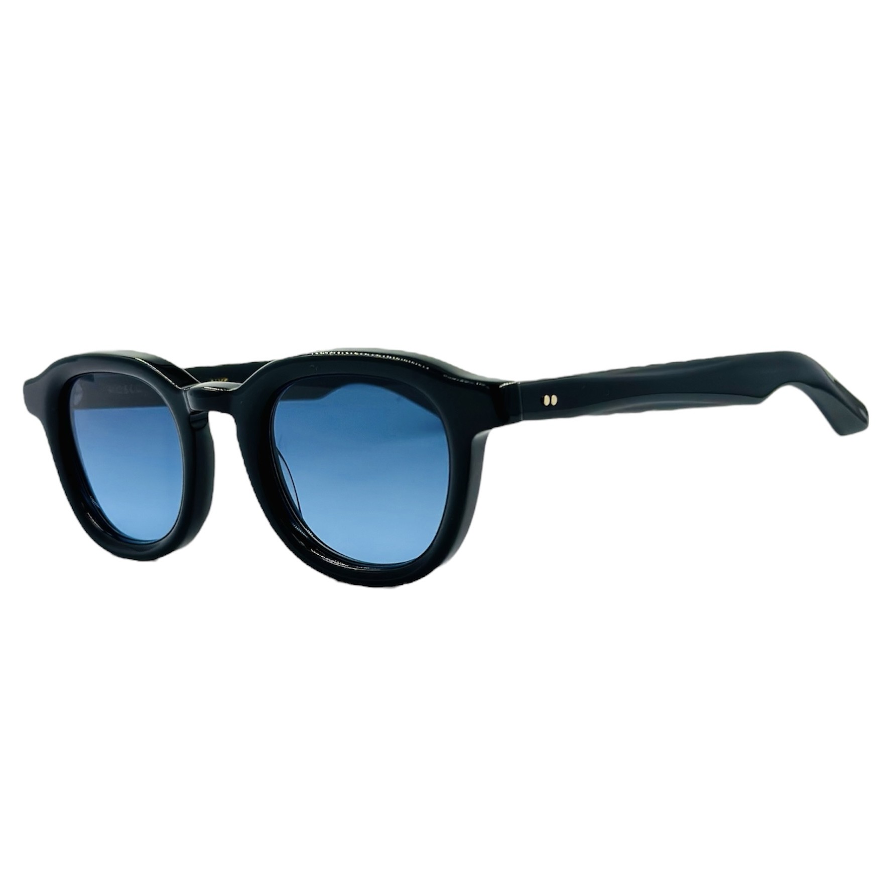 MOSCOTDAHVENBLACK2 gafas monturas sol moscot dahven acetato cuadrado pantos negro brillo azul degradado optica hermo optica gran via optica diagonal optica toscana vytria