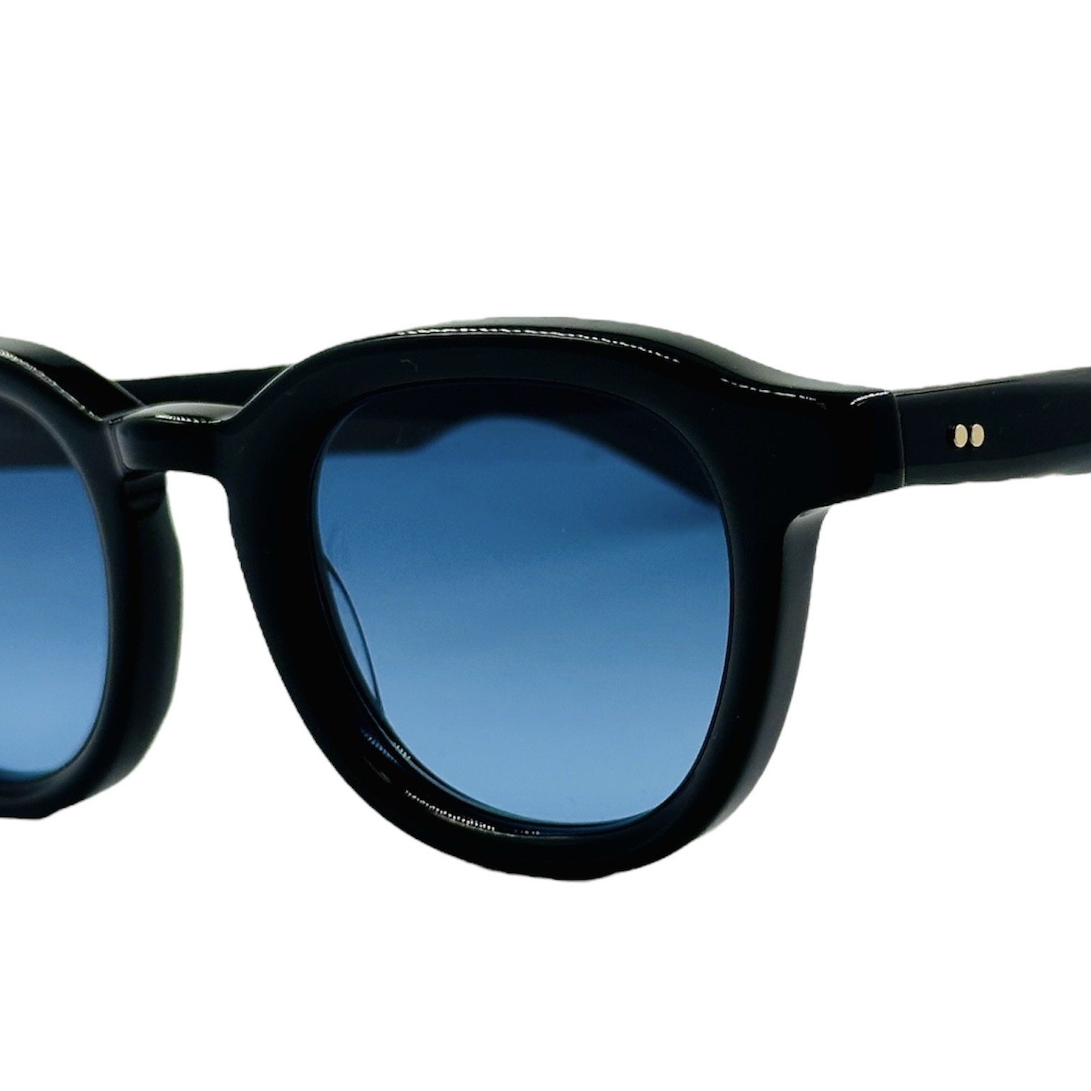 MOSCOTDAHVENBLACK3 gafas monturas sol moscot dahven acetato cuadrado pantos negro brillo azul degradado optica hermo optica gran via optica diagonal optica toscana vytria