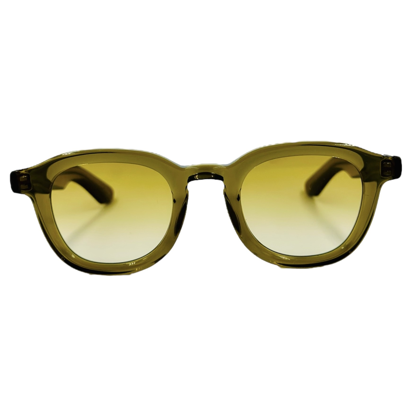 MOSCOTDAHVENOLIVEBROWN1 gafas monturas sol moscot dahven acetato cuadrado pantos verde oliva marron degradado amarillo optica hermo optica gran via optica diagonal optica toscana vytria
