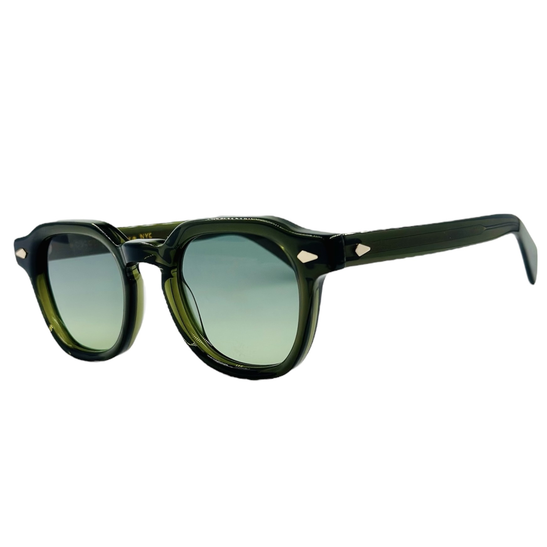 MOSCOTDOLTDARKGREEN2 gafas monturas sol moscot dolt acetato cuadrado pantos verde oscuro cristal verde degradado optica hermo optica diagonal optica toscana optica gran via