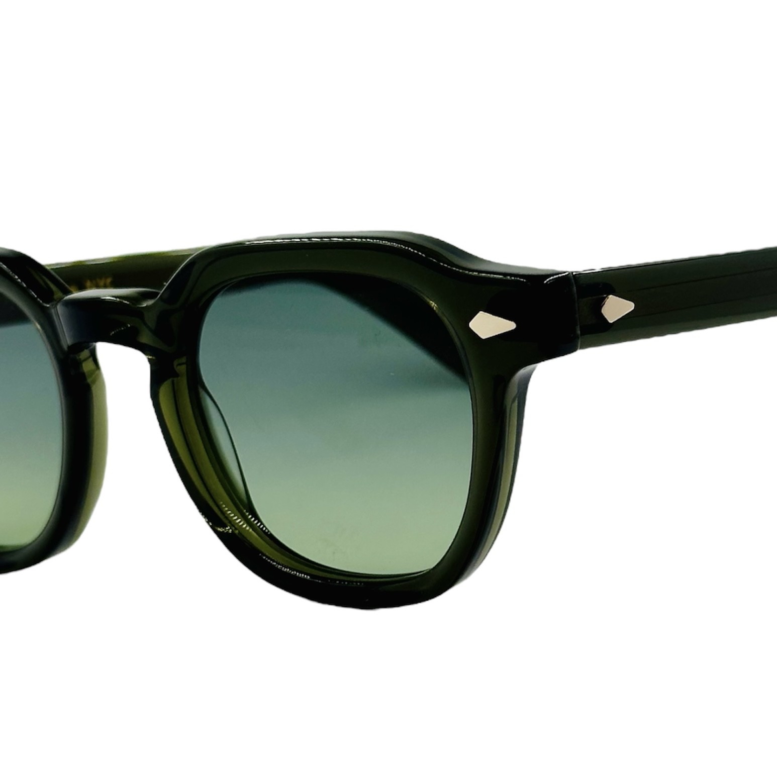 MOSCOTDOLTDARKGREEN3 gafas monturas sol moscot dolt acetato cuadrado pantos verde oscuro cristal verde degradado optica hermo optica diagonal optica toscana optica gran via