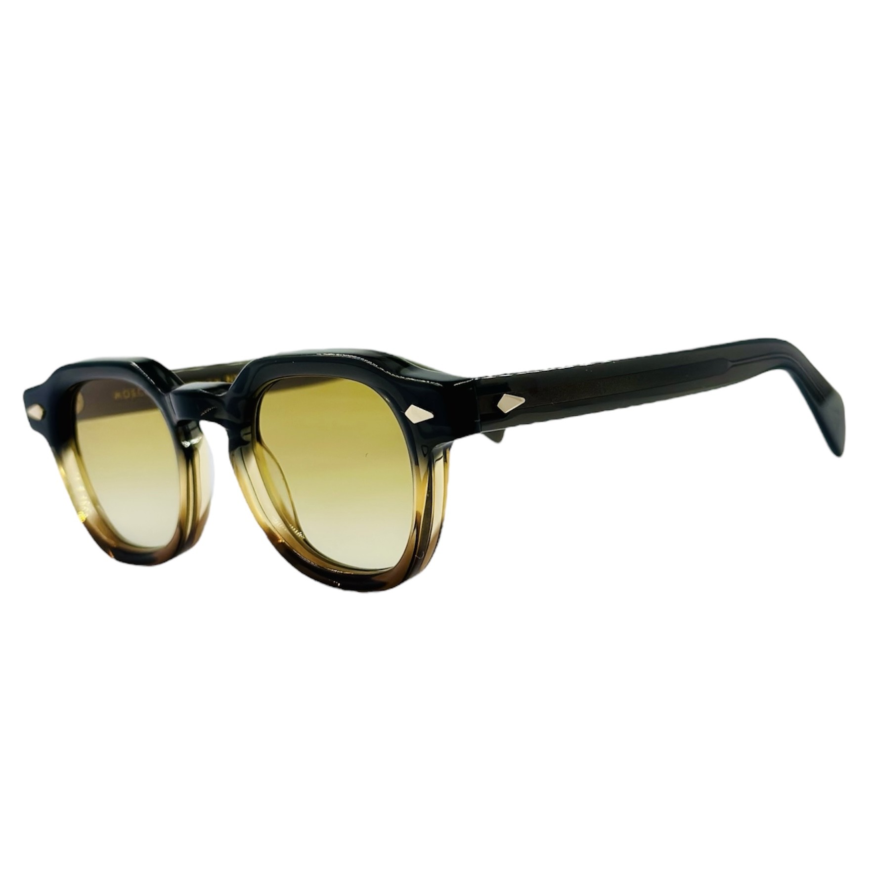 MOSCOTDOLTGREYBROWNFADE2 gafas monturas sol moscot dolt acetato cuadrado pantos gris marron degradado amarillo optica hermo optica diagonal optica toscana optica gran via