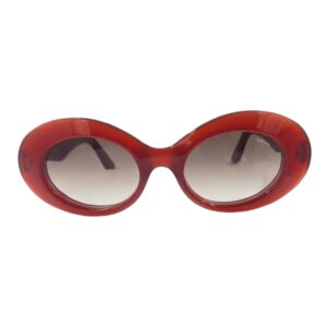 gafa de sol rojo rojo gradiente degradado ovalado optica hermo optica toscana optica gran via optica diagonal vytria tendecia
