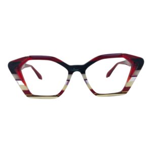 gafas de graduado ojo de gato cat eye mariposa rojo rayas edicion limitada tendencia optica hermo optica diagonal optica castro optica toscana vytria
