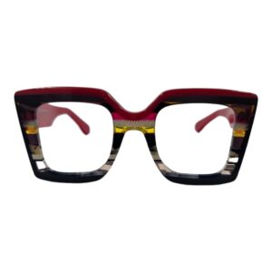 gafas de graduado rojo rayas edicion limitada cuadrado optica hermo optica gran via optica toscana optica diagonal vytria