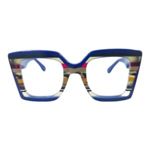 gafas de graduado azul rayas edicion limitada cuadrado optica hermo optica gran via optica toscana optica diagonal vytria