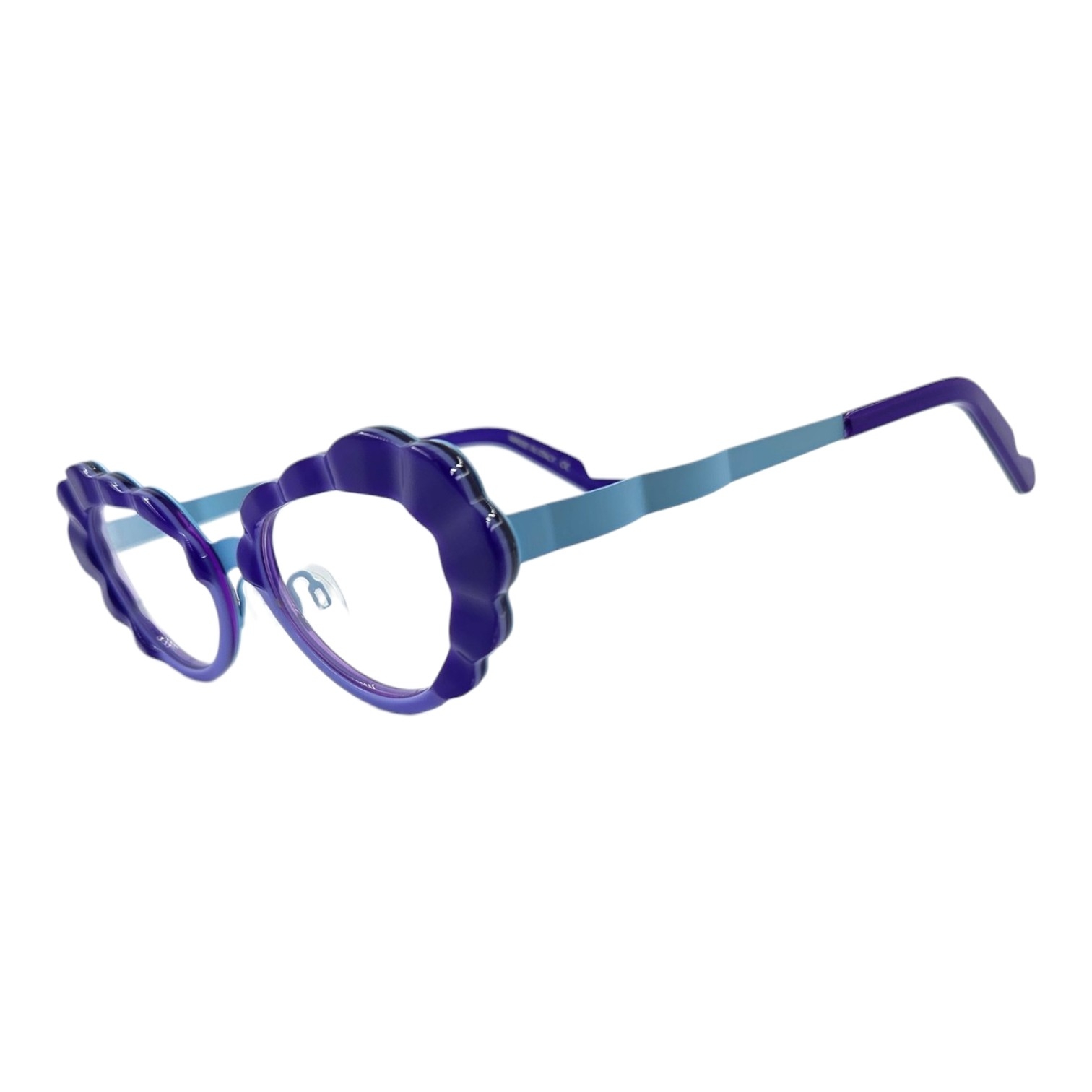 OSCAR MAMOOI NEPTUNE 1 gafas de graduado oscar mamooi violeta azul ojo de gato mariposa ondulado tendencia optica toscana optica gran via optica hermo vytria