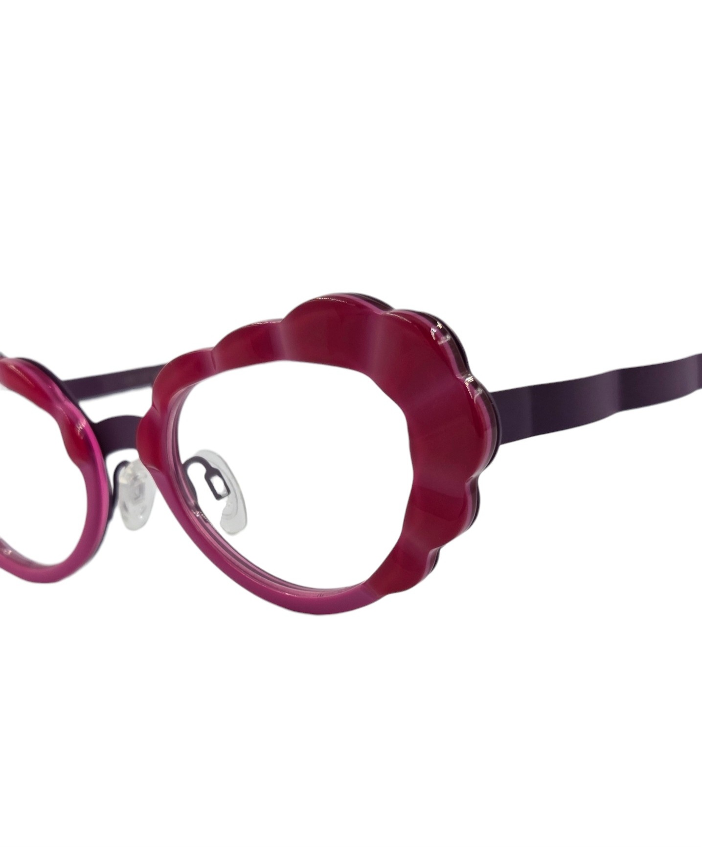 OSCAR MAMOOI NEPTUNE FUXIA3 gafas de graduado oscar mamooi fuxia rosa ojo de gato mariposa ondulado tendencia optica toscana optica gran via optica hermo vytria