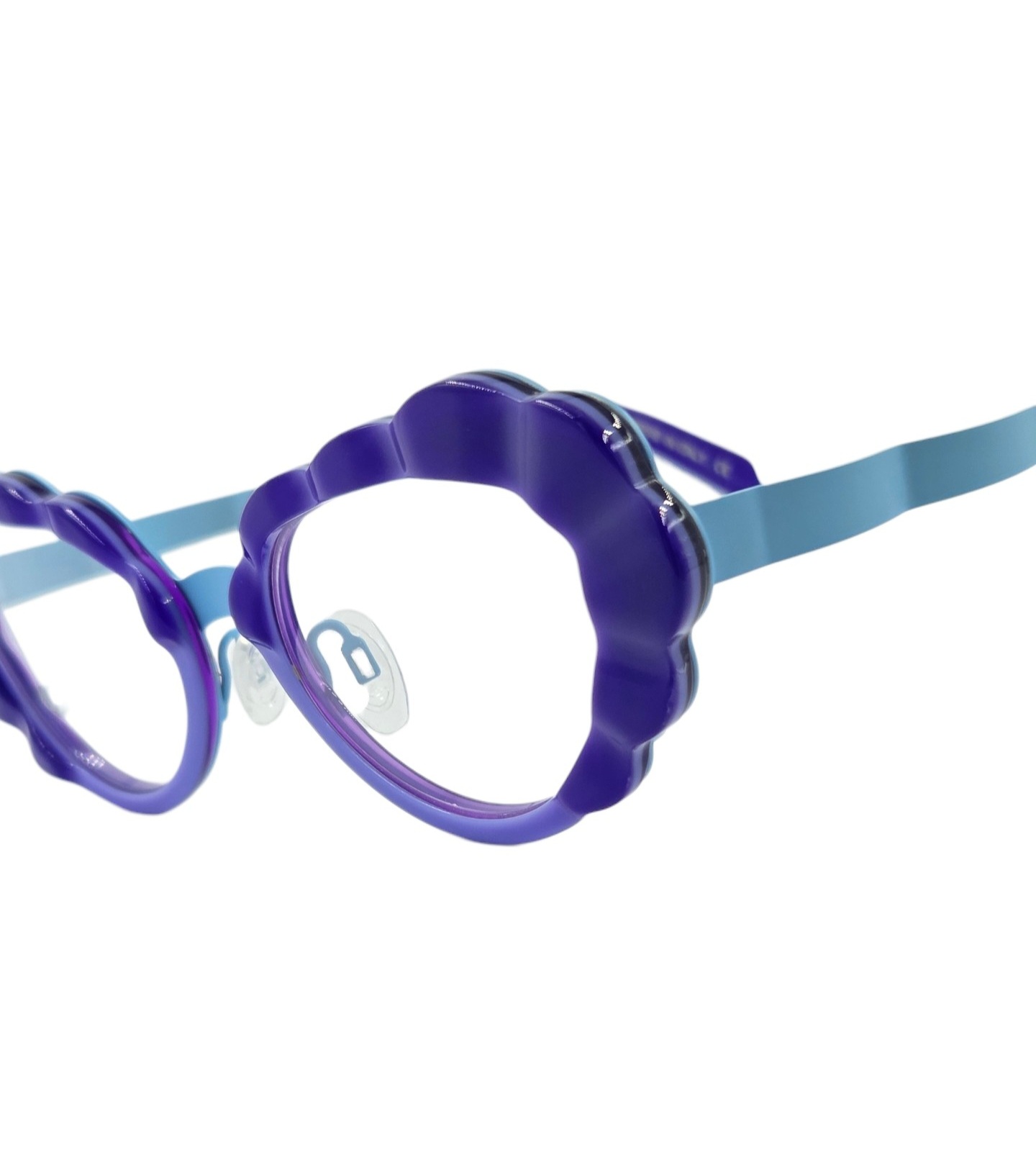 OSCAR MAMOOI NEPTUNE MORADO 3 gafas de graduado oscar mamooi violeta azul ojo de gato mariposa ondulado tendencia optica toscana optica gran via optica hermo vytria