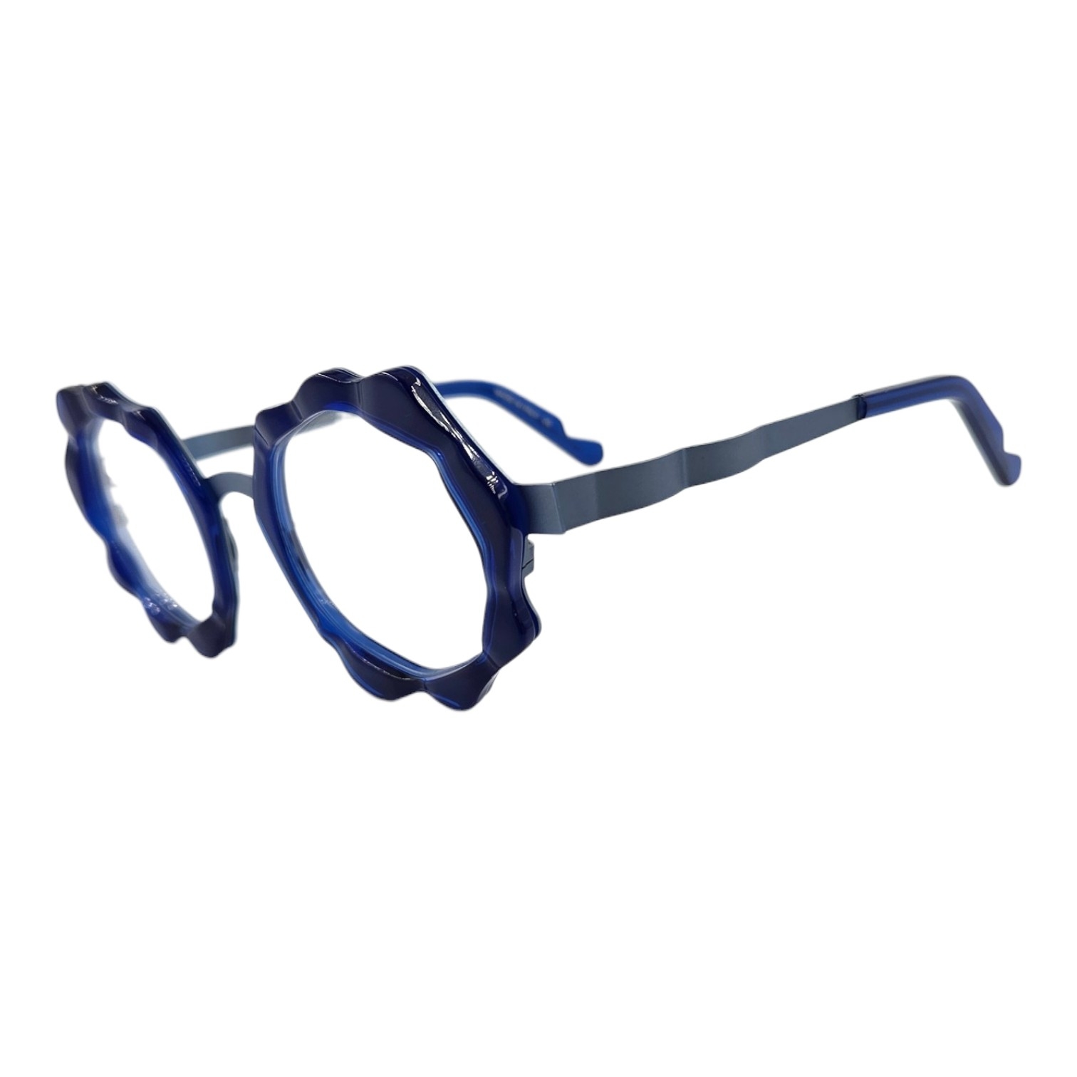 OSCAR MAMOOI URANUS 2 BLUE gafas de graduado oscar mamooi redondo ondulado azul metal acetato tendencia optica hermo optica toscana optica gran via optica castro optica diagonal vytria